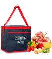 Tradineur - Bolsa nevera térmica porta alimentos con correa ajustable y aislante interior, plegable, picnic, playa, camping (15 litros, 30 x 20 x 25 cm)