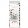 Tradineur - Pack de 2 organizadores de tela, nylon, 9 bolsillos, plegable, ordenación, ropa, fácil de limpiar, antipolvo, antihu