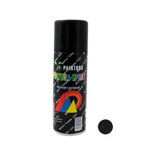 Montoro - Bote de pintura en spray color negro brillo A01 200 ml, válido para multitud de superficies de interior y exterior