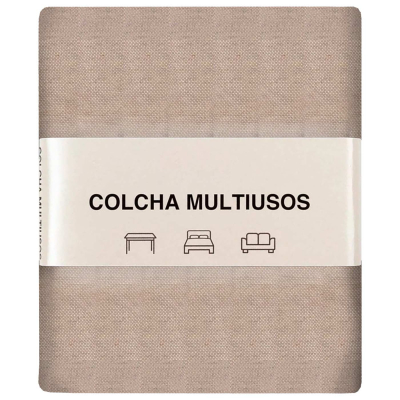 Tradineur - Colcha Multiusos - Fabricada en España - 70% Algodón / 30% Poliéster - Apto para Cama, Muebles y mesas - 270 x 200 c Tradineur - Colcha Multiusos - Fabricada en España - 70% Algodón / 30% Poliéster - Apto para Cama, Muebles y mesas - 270 x 200 c