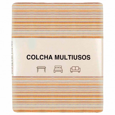 Tradineur - Colcha Multiusos - Fabricada en España - 70% Algodón / 30% Poliéster - Apto para Cama, Muebles y mesas - 270 x 230 c