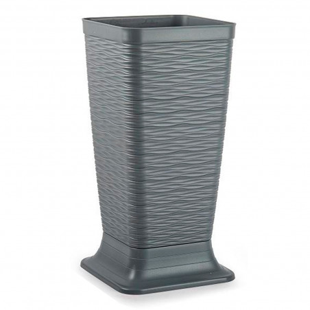 Tradineur - Paragüero de plástico - Estilo Wind - Soporte para paraguas cuadrado para entrada de oficinas, negocios, hogar - 51,
