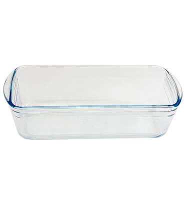 Ôcuisine - Molde de vidrio rectangular, con capacidad de1,5 litros,y con medidas de 28 x 11 x 7,5 cm. Recipiente de cristal válido para congelador y horno, para realizar labores de cocina o repostería