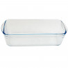 Tradineur - Molde de vidrio rectangular - Capacidad de1,5 litros - 28,2 x 11,7 x 7,5 cm, recipiente de cristal válido para conge