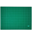 Tradineur - Tabla de corte, base para patchwork, autocicatrizante, manualidades, bricolaje, costura, alfombrilla de corte autorregenerable (Verde, A2, 60 x 45 cm)