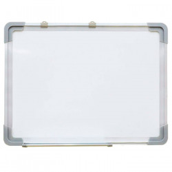 Tradineur - Pizarra magnética de doble cara - Marco de Aluminio - Facil de borrar y colocar - Ideal para colegios, oficinas - 50