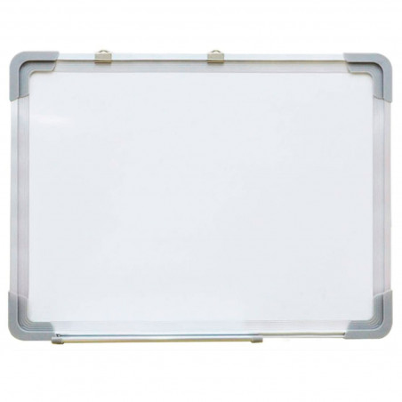 Tradineur - Pizarra magnética de doble cara - Marco de Aluminio - Facil de borrar y colocar - Ideal para colegios, oficinas - 50