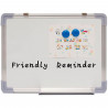 Tradineur - Pizarra magnética de doble cara - Marco de Aluminio - Facil de borrar y colocar - Ideal para colegios, oficinas - 50