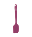 Tradineur - Espátula de silicona color morado para realizar labores de cocina o repostería con 28 x 6 cm. Paleta para cocina de silicona para realizar platos o postres.