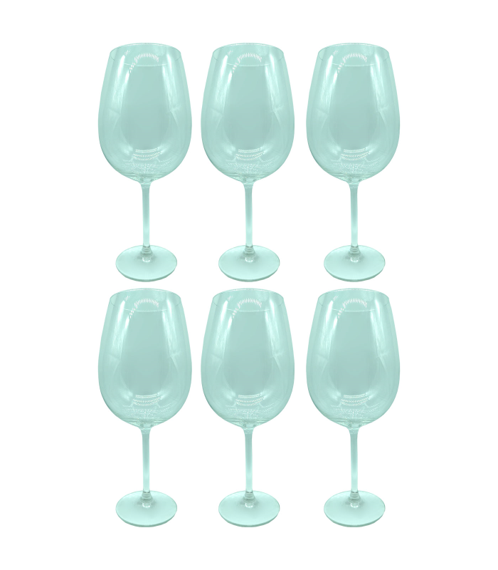 Set de 6 copas de vino 73 cl XXL. Pack, juego copas de cristal, borde fino, tallo largo para una degustación ideal en casa, restaurante y fiestas, aptas para lavavajillas