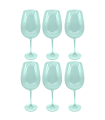 Set de 6 copas de vino 73 cl XXL. Pack, juego copas de cristal, borde fino, tallo largo para una degustación ideal en casa, restaurante y fiestas, aptas para lavavajillas