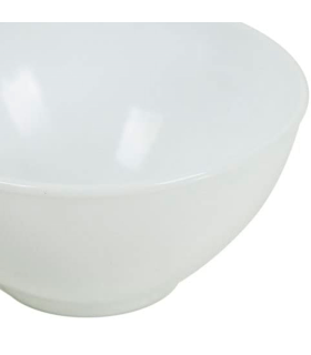 Tradineur - Tazón de vidrio opal, cuenco, bol para desayuno extra resistente, reciclable, postres, aperitivos, sopa, apto para lavavajillas y microondas (Blanco, 50 cl, 13,2 x 6,9 cm)