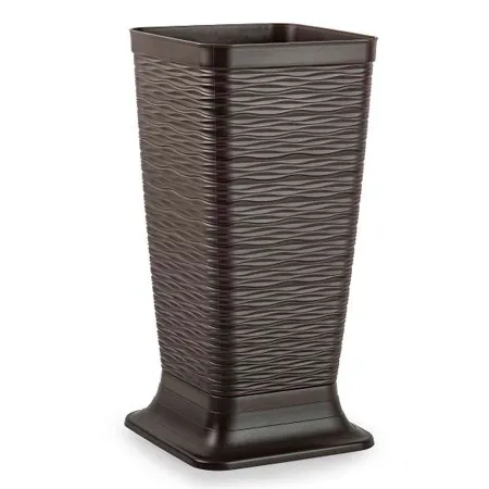 Tradineur - Paragüero de plástico cuadrado, modelo Wind, diseño moderno, soporte para paraguas, decoración, fabricado en España Tradineur - Paragüero de plástico cuadrado, modelo Wind, diseño moderno, soporte para paraguas, decoración, fabricado en España