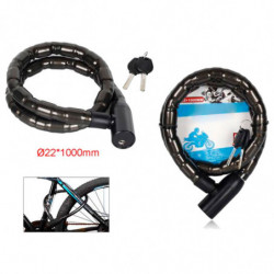 Tradineur - Cadena para motos - Fabricado en Acero revestido - Incluye juego de llaves - Garantiza la seguridad de tu vehículo -