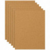 Tradineur - Pack de 6 Láminas de corcho - Grosor de 2 mm - Ideal para decoración, manualidades y organización - 30 x 40 cm 