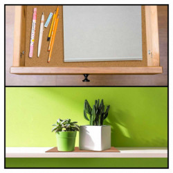 Tradineur - Pack de 6 Láminas de corcho - Grosor de 2 mm - Ideal para decoración, manualidades y organización - 30 x 40 cm 