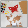 Tradineur - Pack de 3 Láminas de corcho - Grosor de 2 mm - Ideal para decoración, manualidades y organización - 40 x 60 cm 