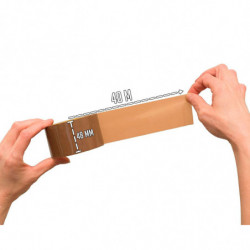 Tradineur - Pack de 6 precintos para embalaje - Multiusos, embalar, sellar, empaquetar, cerrar cajas, resistente al desgarro - 4