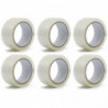 Tradineur - Pack de 6 precintos para embalaje - Multiusos, embalar, sellar, empaquetar, cerrar cajas, resistente al desgarro - 4
