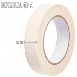 Tradineur - Pack de 6 cintas Adhesiva para pintores - Ideal para Manualidades, Bricolaje, Pintura y Etiquetado - 24 mm x 40 M -