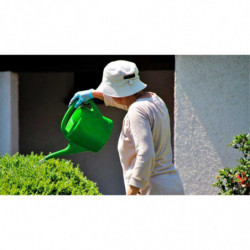 Tradineur - Regadera de plástico, modelo Azahar, fácil llenado, ligera y versátil, regar plantas, flores, interior y exterior, j