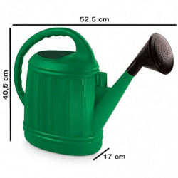 Tradineur - Regadera de plástico, modelo Azahar, fácil llenado, ligera y versátil, regar plantas, flores, interior y exterior, j