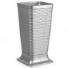 Tradineur - Paragüero de plástico cuadrado, modelo Wind, diseño moderno, soporte para paraguas, decoración, fabricado en España