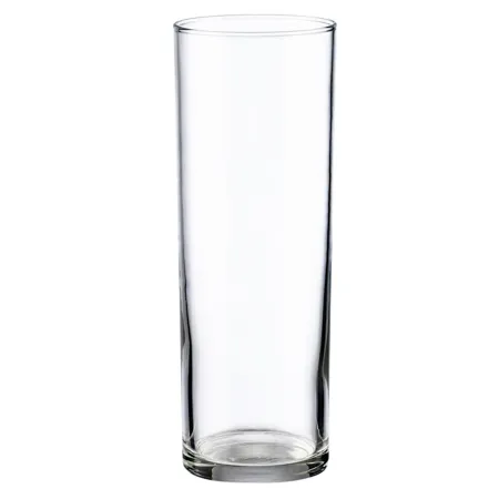 Tradineur - Set de 24 vasos de tubo de cristal, base gruesa, aptos para lavavajillas, agua, bebidas, refrescos, 16,3 x 5,8 cm, 3
