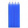 Tradineur - Pack de 4 velas alargadas, cirios de mesa cilíndricos, parafina y mecha de algodón, sin perfume, rituales y ceremoni