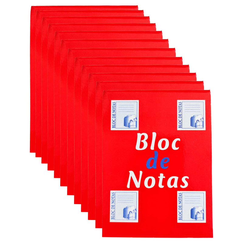 Tradineur - Pack de 12 tacos de notas blancas, 125 hojas lisas, incluyen matriz de corte y tapas de cartón, anotaciones - 120 x Tradineur - Pack de 12 tacos de notas blancas, 125 hojas lisas, incluyen matriz de corte y tapas de cartón, anotaciones - 120 x