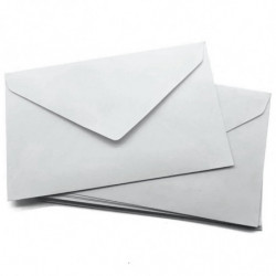 Tradineur - Pack de 15 sobres de papel, solapa triangular, biodegradables, reciclables, enviar invitaciones, boda, cumpleaños, t