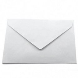 Tradineur - Pack de 15 sobres de papel, solapa triangular, biodegradables, reciclables, enviar invitaciones, boda, cumpleaños, t