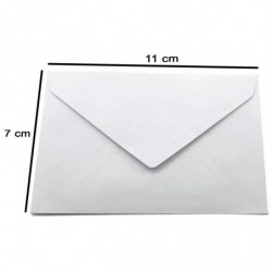 Tradineur - Pack de 15 sobres de papel, solapa triangular, biodegradables, reciclables, enviar invitaciones, boda, cumpleaños, t