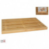 Tradineur - Tabla para cortar pan de bambú, rejilla extraíble, duradera y resistente, material natural, ecológico, fácil de vaci