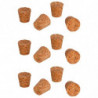 Tradineur - Pack de 12 tapones cónicos de corcho para botellas, garrafas, botes, frascos, bar, restaurante, vino, aceite - 30 x