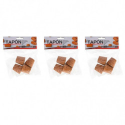 Tradineur - Pack de 12 tapones cónicos de corcho para botellas, garrafas, botes, frascos, bar, restaurante, vino, aceite - 30 x