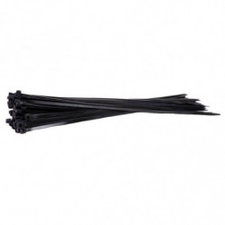 Tradineur - Pack de 60 bridas largas de nylon, bridas universales para organización de cables, reutilizables, resistentes a UV y