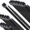 Tradineur - Pack de 60 bridas largas de nylon, bridas universales para organización de cables, reutilizables, resistentes a UV y