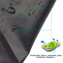 Tradineur - Manta protectora de mascotas para asientos de coche, poliéster, funda, cubierta, protector para perros, gatos, fácil