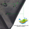 Tradineur - Manta protectora de mascotas para asientos de coche, poliéster, funda, cubierta, protector para perros, gatos, fácil