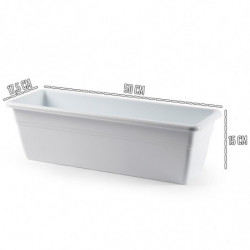 Tradineur - Jardinera "Terracota" - Fabricado en Plástico - PLFT - Macetero apto para Exterior e Interior del hogar - 50 cm - Co