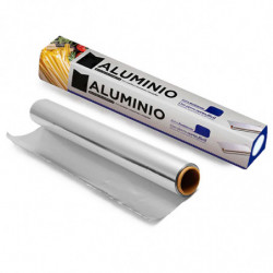 Tradineur - Rollos de papel de aluminio para la cocina - Fabricado en España - Uso Alimentario - Longitud de 30 Metros - Anchura