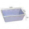Tradineur - Pack de 6 Salseras rectangulares - Fabricado en Cerámica - Capacidad de 160 ml - Apto para uso alimentario, lavavaji