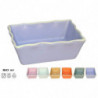Tradineur - Pack de 6 Salseras rectangulares - Fabricado en Cerámica - Capacidad de 160 ml - Apto para uso alimentario, lavavaji