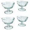 Tradineur - Pack de 4 copas de helado, modelo Ice Ville, vidrio soda lime,  diseño sofisticado y elegante, postres, cócteles, ap
