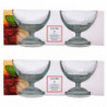 Tradineur - Pack de 4 copas de helado, modelo Ice Ville, vidrio soda lime,  diseño sofisticado y elegante, postres, cócteles, ap