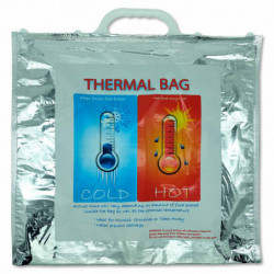 Tradineur - Pack de 3 de bolsas térmicas para alimentos - Fabricado en polietileno y plástico - Ideal para pícnics, salidas y pi