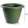 Tradineur - Maceta Redonda "Terracota" - Fabricado en Plástico - Macetero apto para Exterior e Interior del hogar - Ø 50 cm - Co