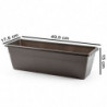 Tradineur - Jardinera modelo PLFT de plástico, polipropileno, tiesto, macetero, recipiente para plantas, flores, balcón, terraza