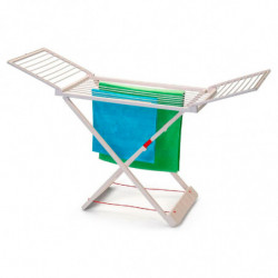 Tradineur - Tendedero plegable de resina con 20 metros espacio de tendido - Soporte para tender ropa, interior o exterior - 180